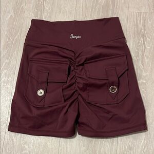 Women's Burgundy Shorts